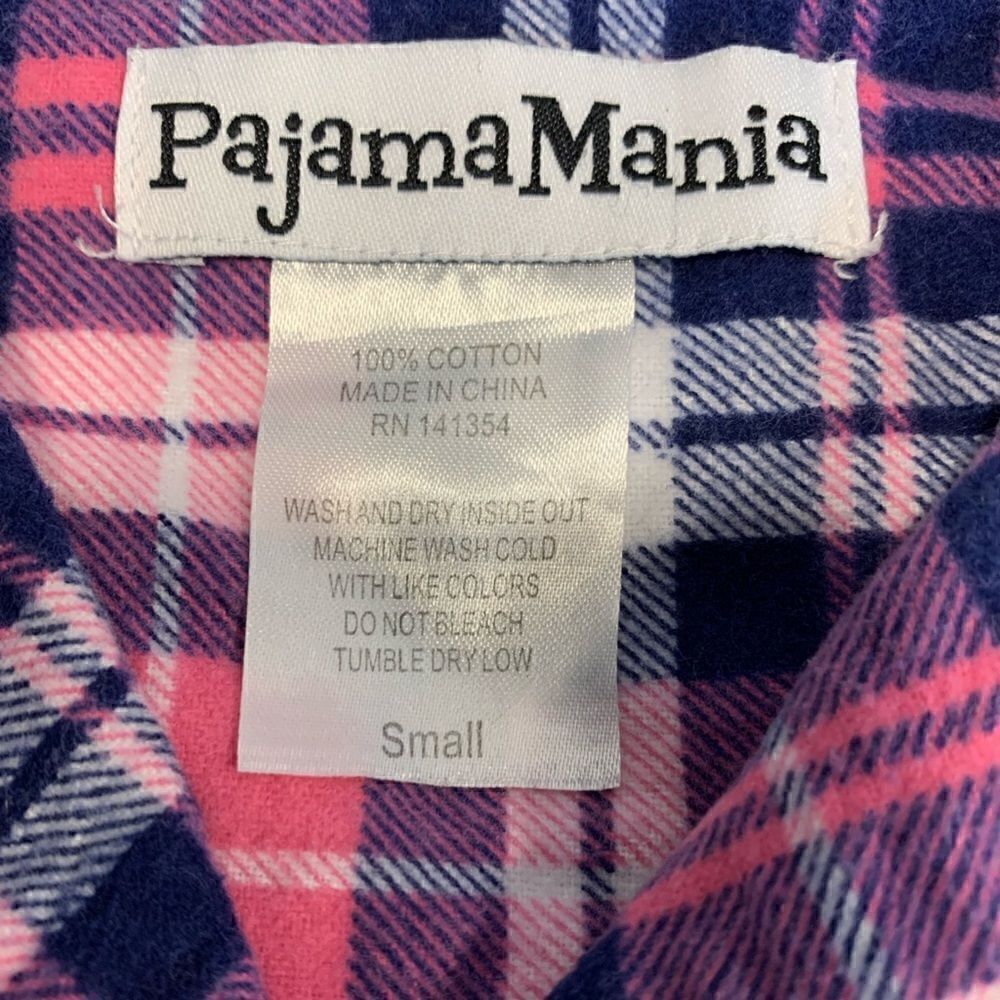 PajamaMania Women's Cotton Flannel Long Sleeve Button-Down Pajamas PJ Set - Picture 7 of 15